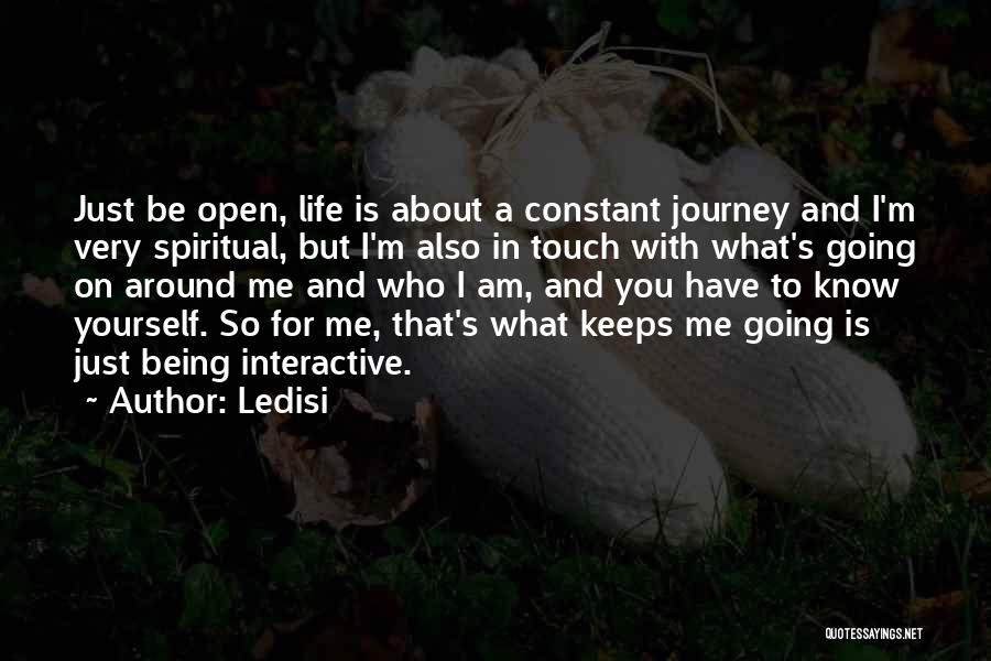 Life Being About The Journey Quotes By Ledisi