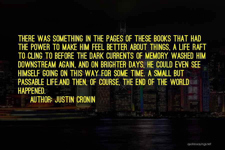 Life Better Days Quotes By Justin Cronin
