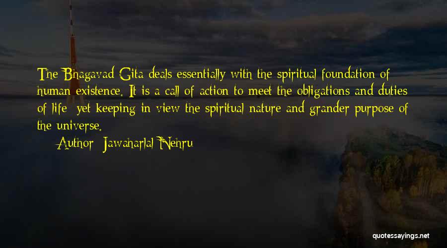 Life Bhagavad Gita Quotes By Jawaharlal Nehru