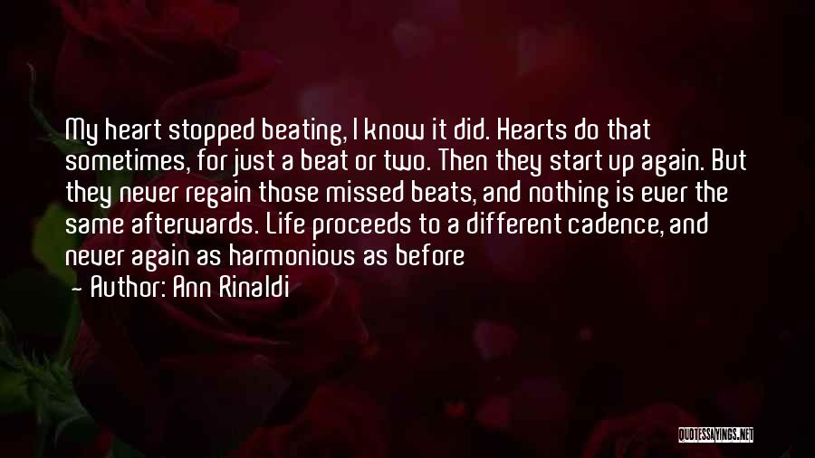Life Cadence Quotes By Ann Rinaldi