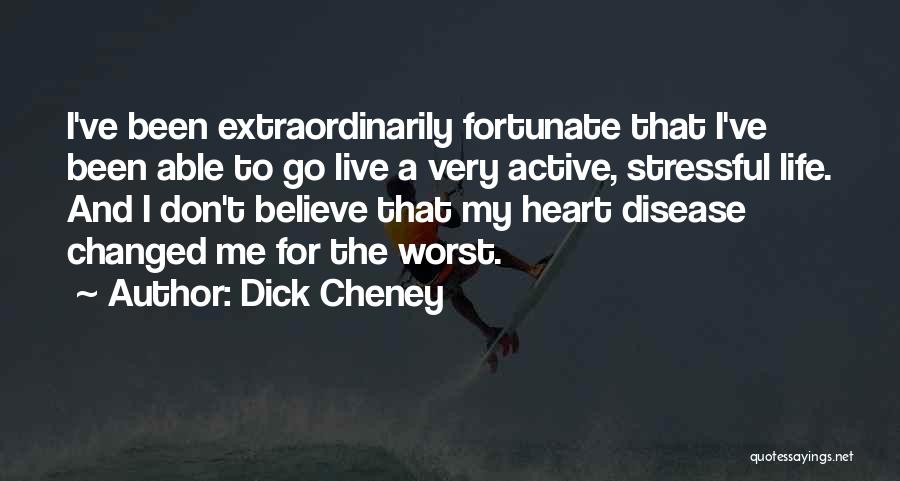 Life Can Be Stressful Quotes By Dick Cheney