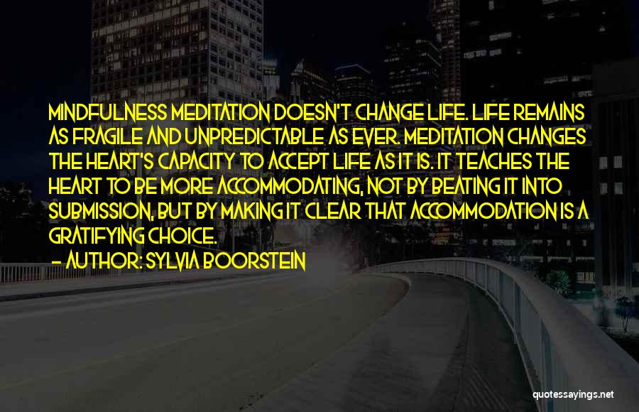 Life Can Be Unpredictable Quotes By Sylvia Boorstein