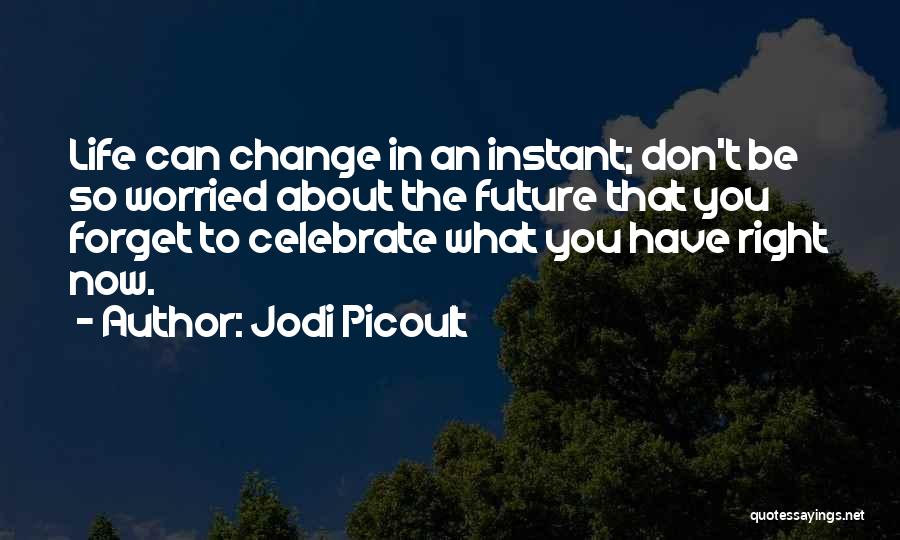 Life Can Change In An Instant Quotes By Jodi Picoult