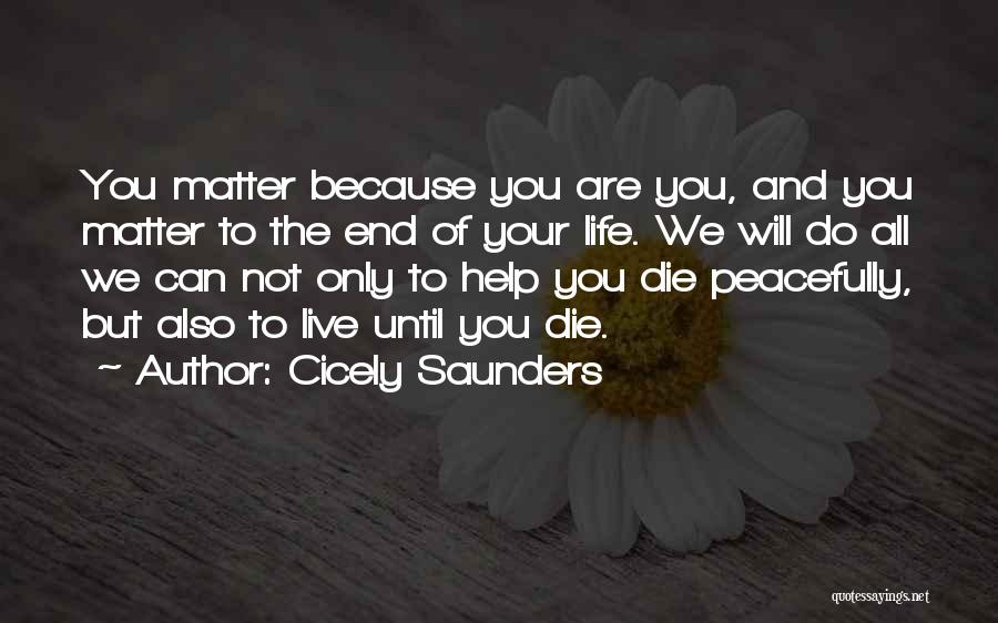 Life Can End Quotes By Cicely Saunders