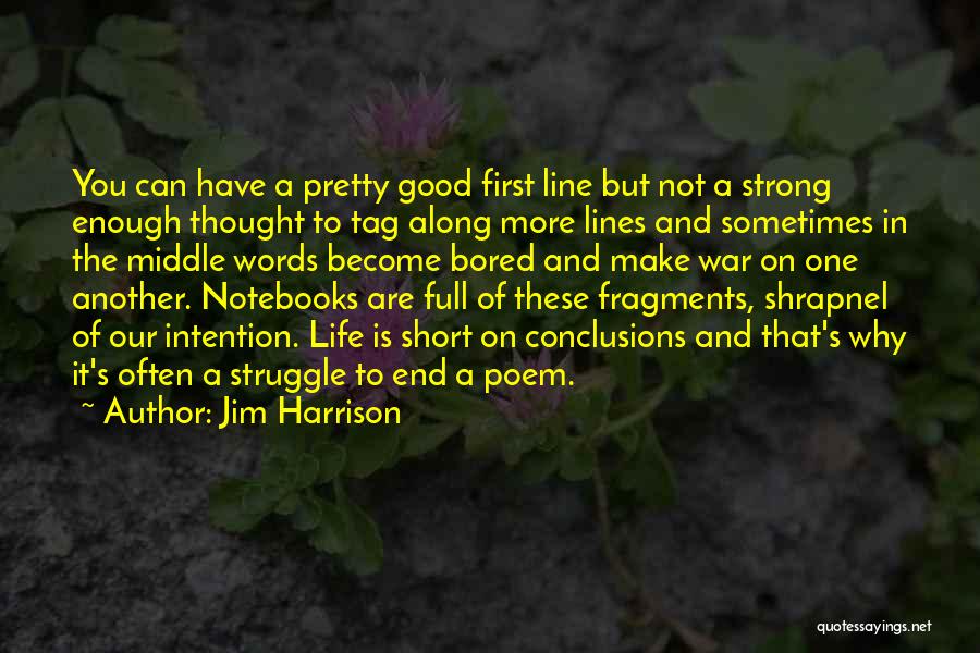 Life Can End Quotes By Jim Harrison