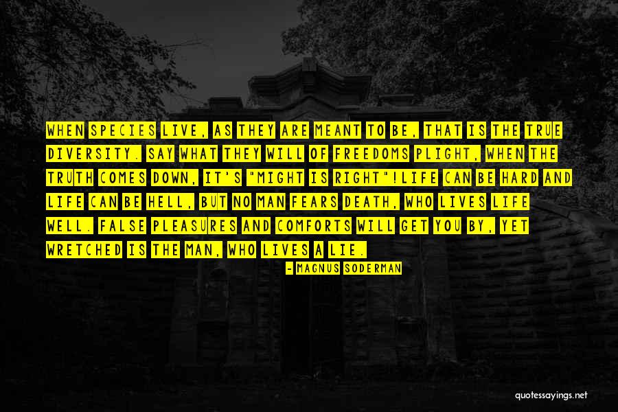 Life Can Get Hard Quotes By Magnus Soderman