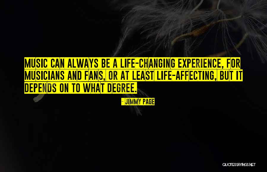 Life Changing Music Quotes By Jimmy Page