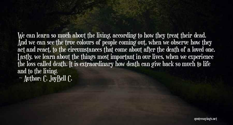 Life Colours Quotes By C. JoyBell C.