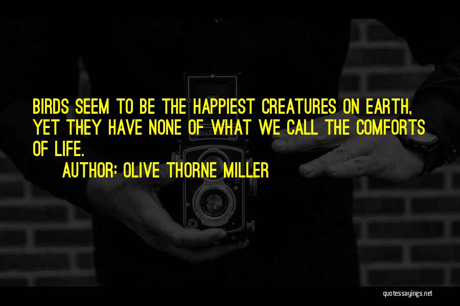 Life Comforts Quotes By Olive Thorne Miller