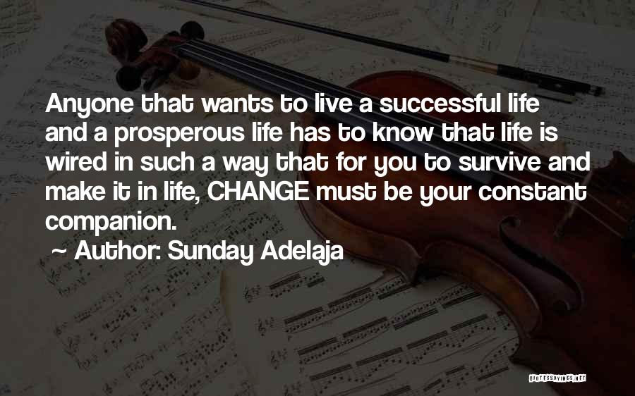 Life Constant Change Quotes By Sunday Adelaja