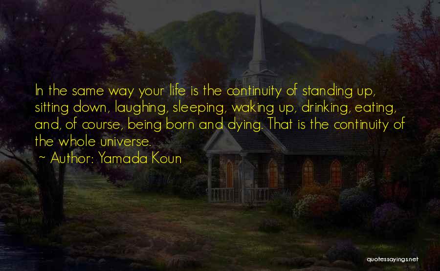 Life Continuity Quotes By Yamada Koun