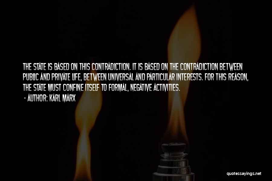 Life Contradiction Quotes By Karl Marx