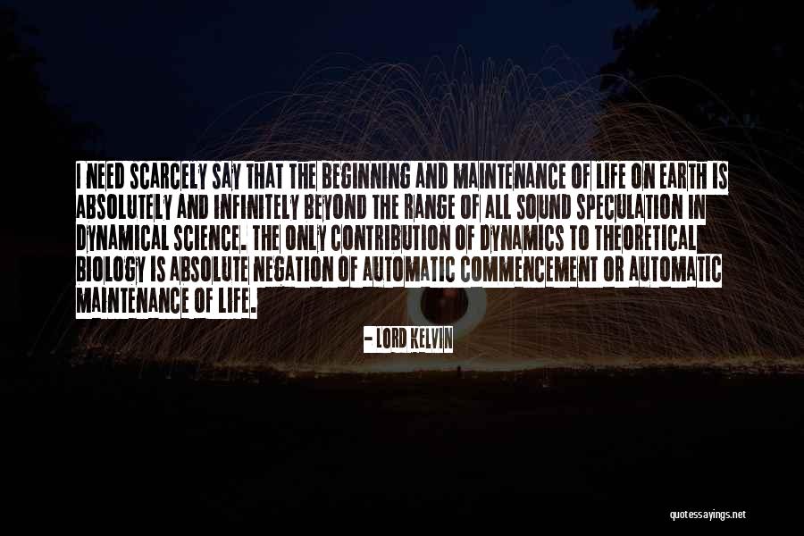 Life Contribution Quotes By Lord Kelvin Life Contribution Quotes By Lord Kelvin