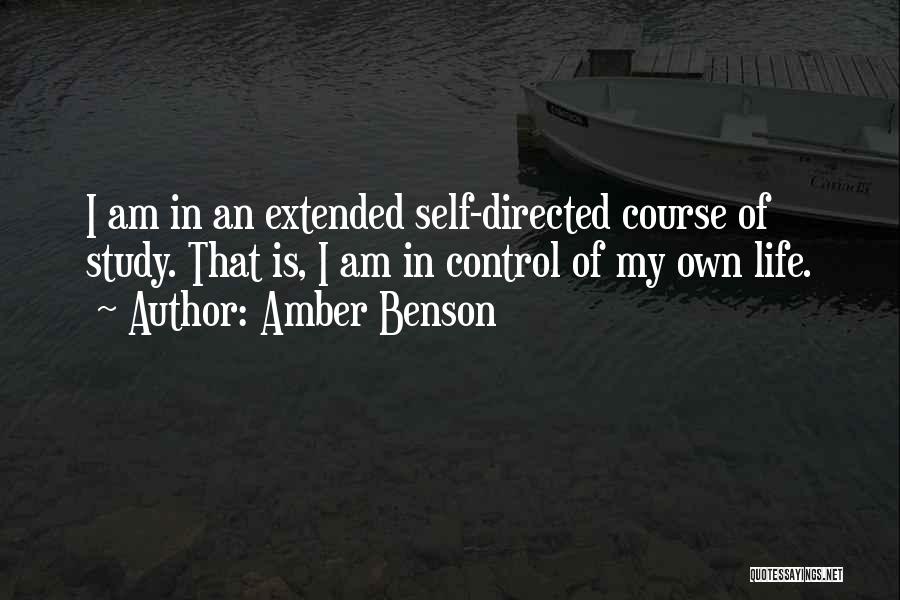 Life Course Quotes By Amber Benson