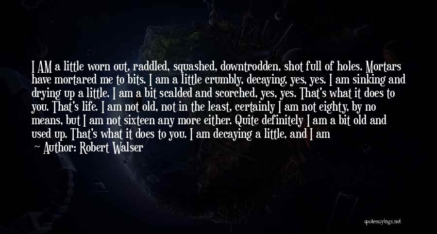 Life Crumbling Quotes By Robert Walser