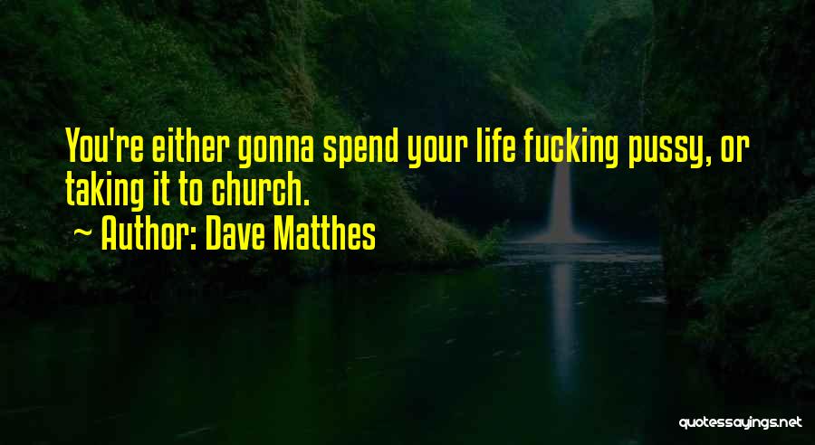 Life Cynical Quotes By Dave Matthes