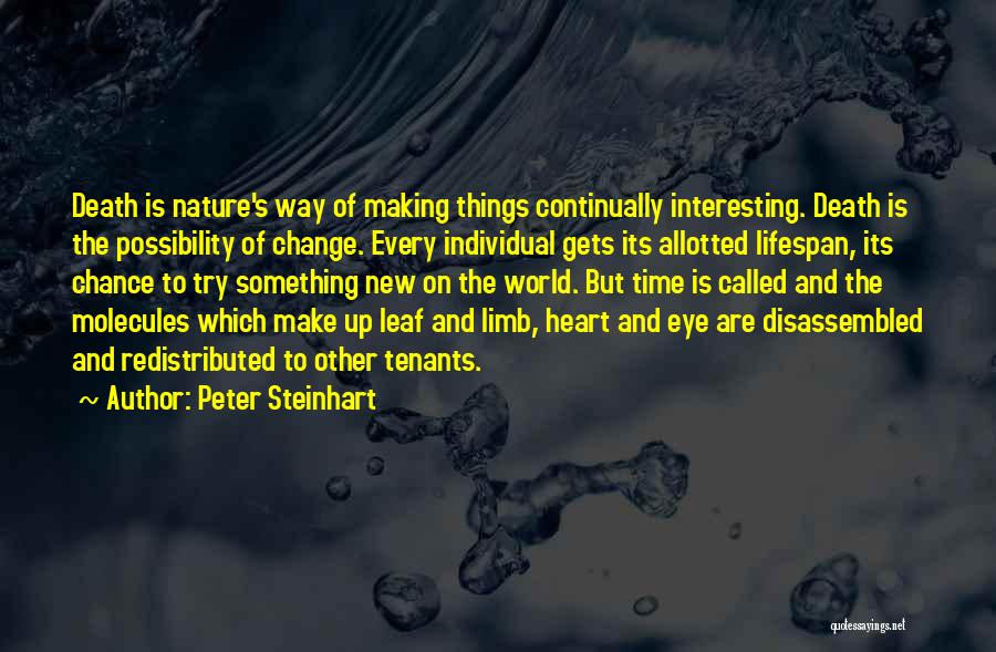 Life Death Cycle Quotes By Peter Steinhart