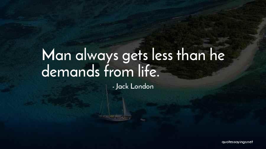 Life Demands Quotes By Jack London