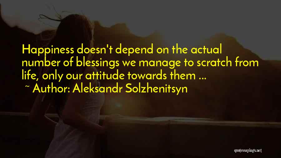 Life Depend Quotes By Aleksandr Solzhenitsyn