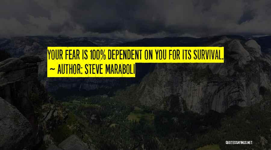 Life Dependency Quotes By Steve Maraboli