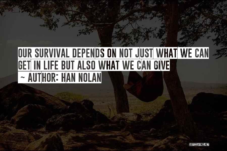 Life Depends Quotes By Han Nolan
