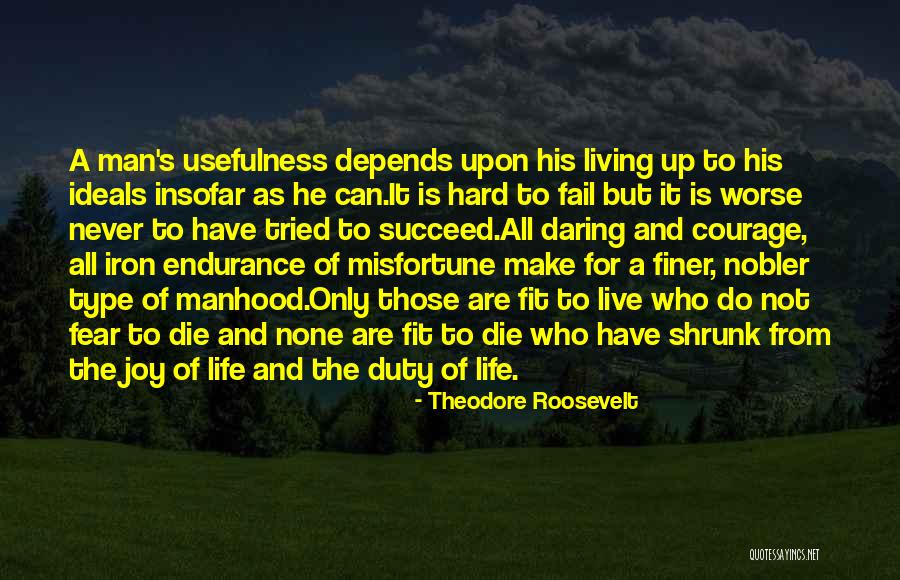 Life Depends Quotes By Theodore Roosevelt