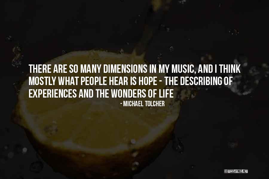 Life Describing Quotes By Michael Tolcher