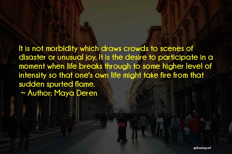 Life Disaster Quotes By Maya Deren