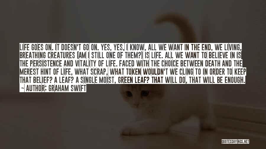 Life Doesn't End Quotes By Graham Swift