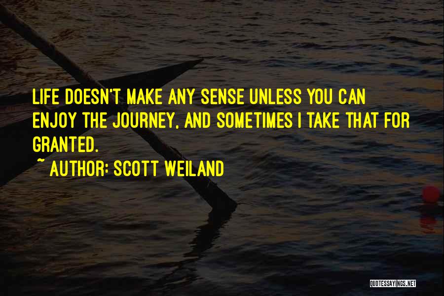 Life Doesn't Make Sense Quotes By Scott Weiland