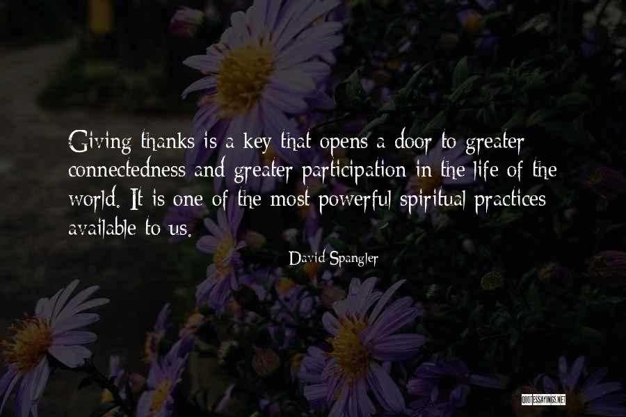 Life Door Quotes By David Spangler