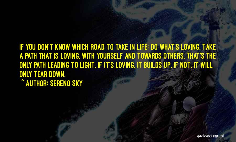 Life Down The Road Quotes By Sereno Sky