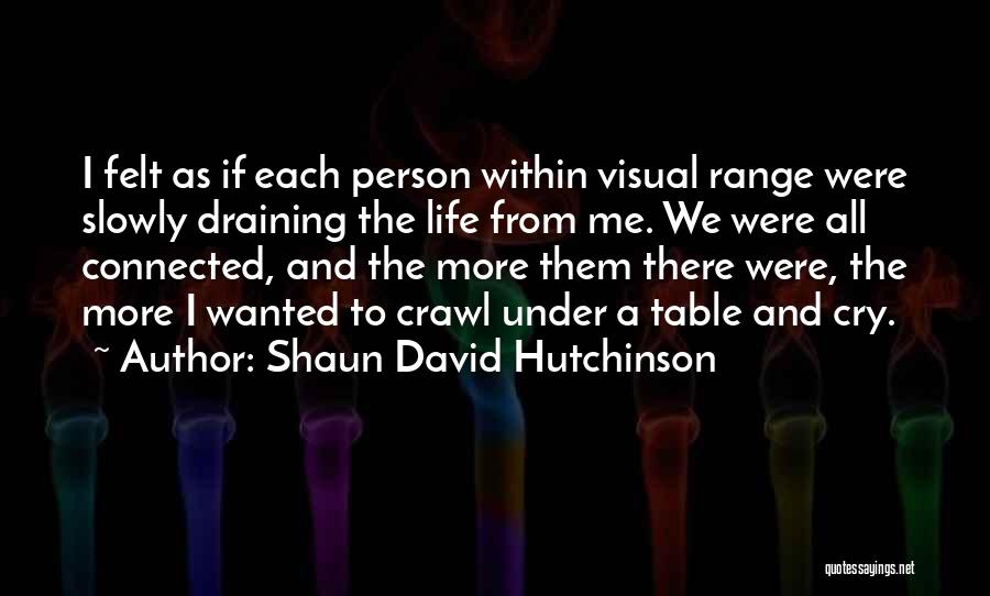 Life Draining Quotes By Shaun David Hutchinson