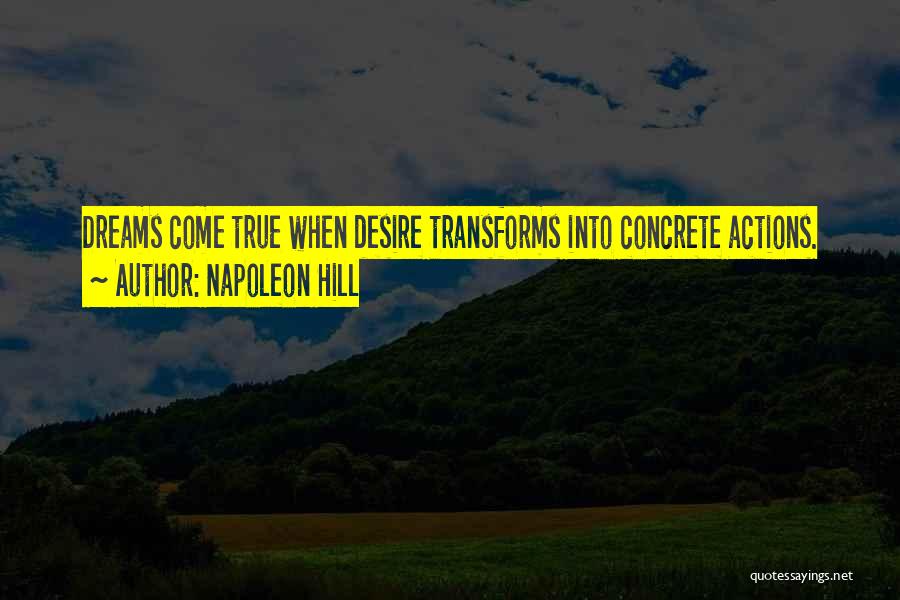 Life Dreams Quotes By Napoleon Hill