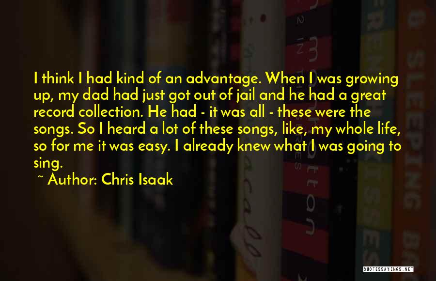 Life Easy Going Quotes By Chris Isaak