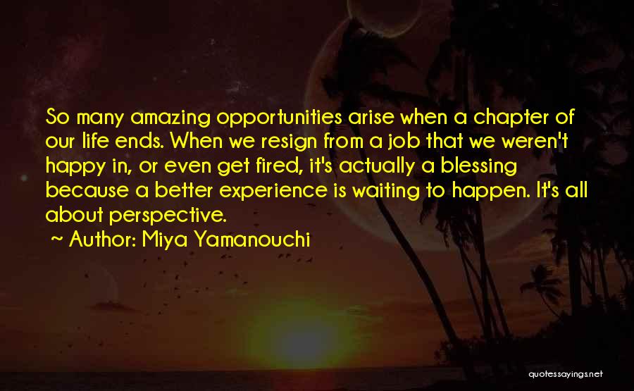 Life Ends Quotes By Miya Yamanouchi