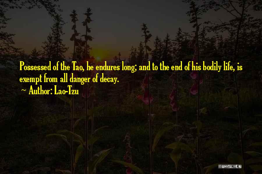 Life Endures Quotes By Lao-Tzu