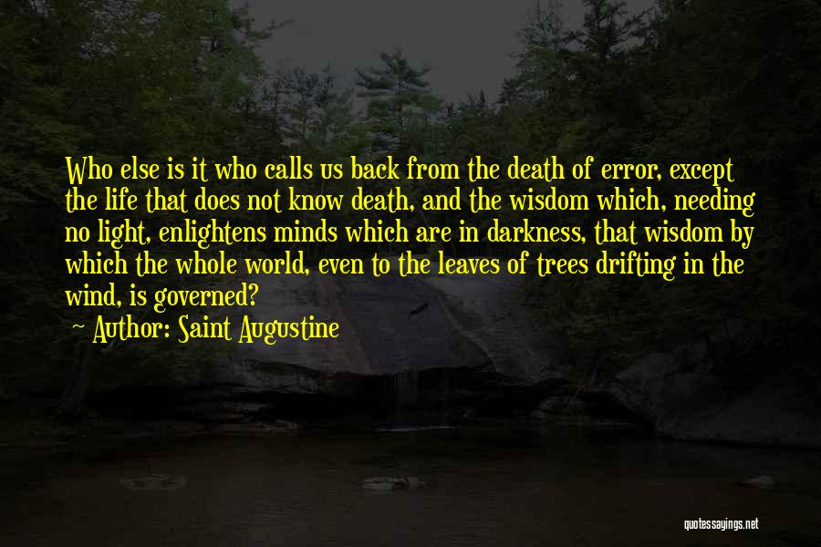 Life Error Quotes By Saint Augustine