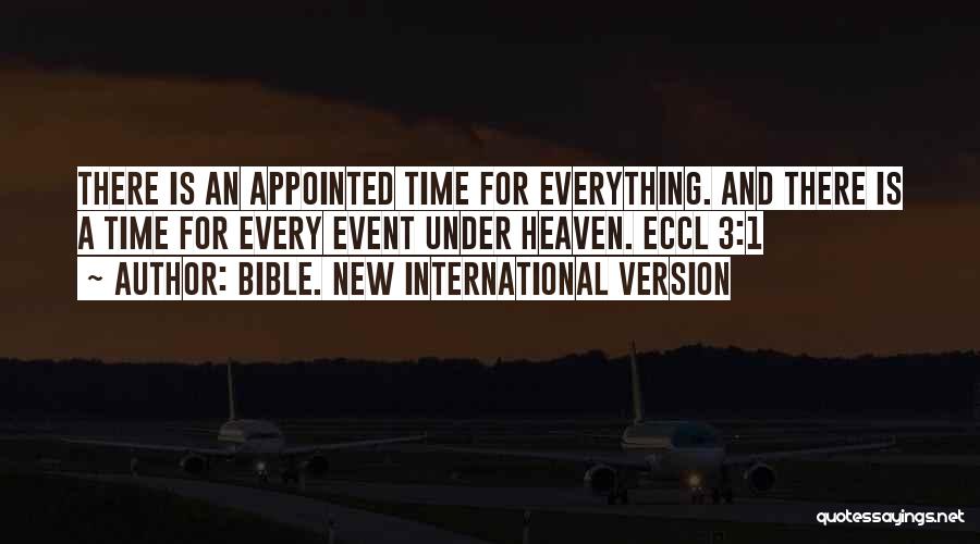 Life Event Quotes By Bible. New International Version