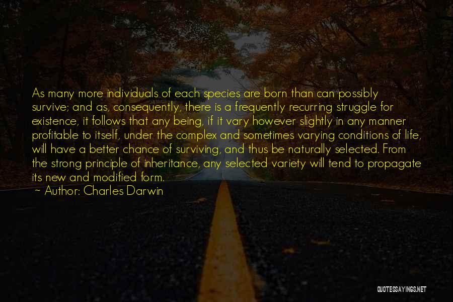 Life Evolution Quotes By Charles Darwin