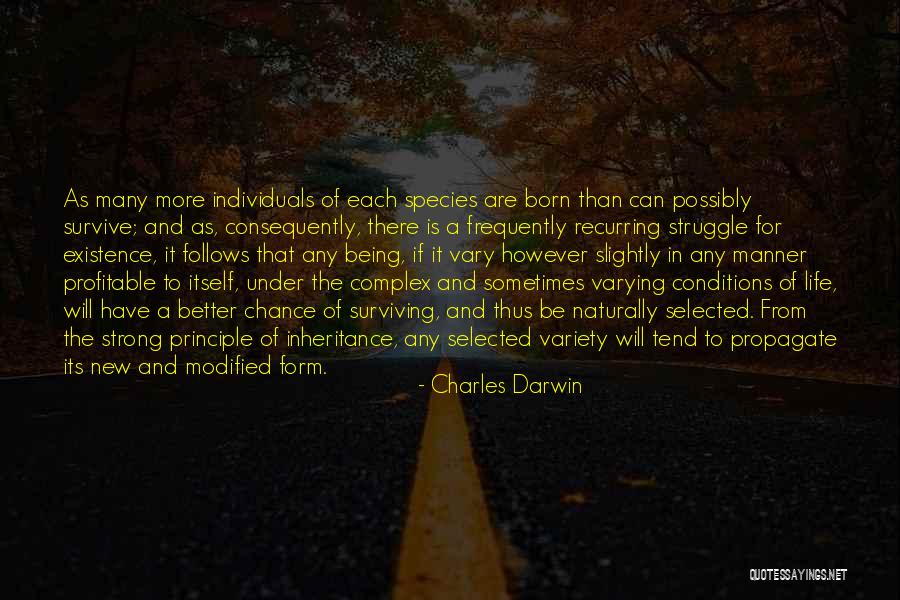 Life Evolution Quotes By Charles Darwin