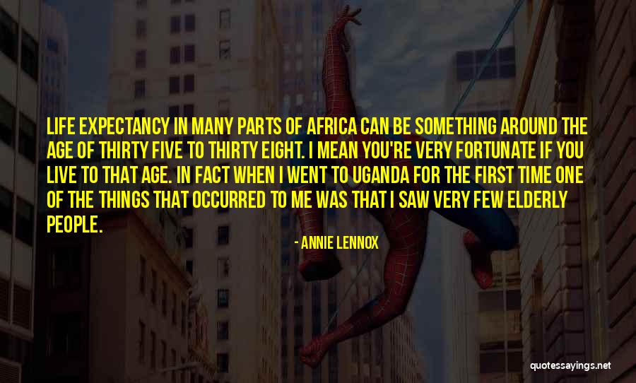 Life Expectancy Quotes By Annie Lennox