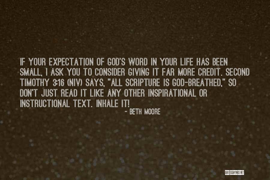 Life Expectation Quotes By Beth Moore Life Expectation Quotes By Beth Moore