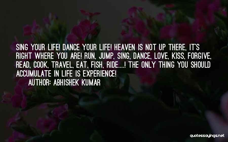 Life Experience Travel Quotes By Abhishek Kumar