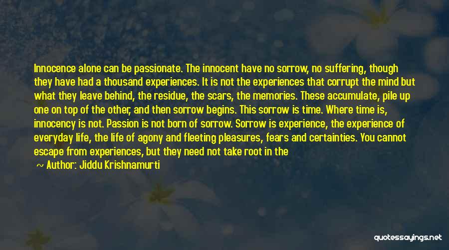 Life Experiences Quotes By Jiddu Krishnamurti