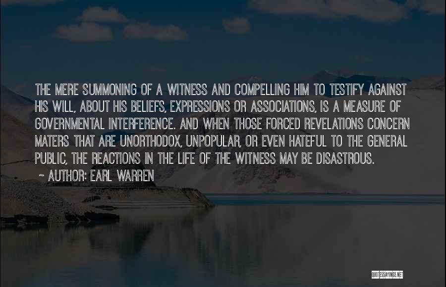 Life Expressions Quotes By Earl Warren