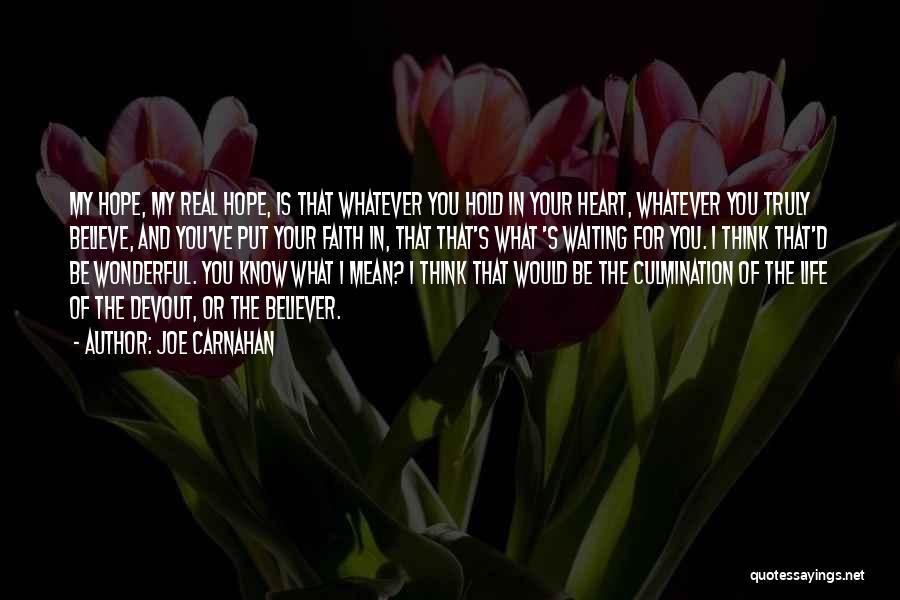 Life Faith And Hope Quotes By Joe Carnahan