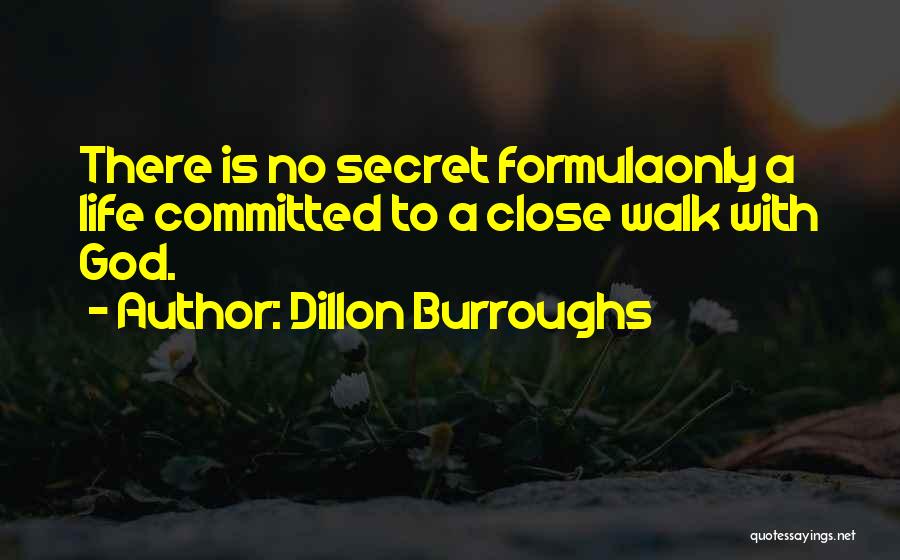 Life Formula Quotes By Dillon Burroughs