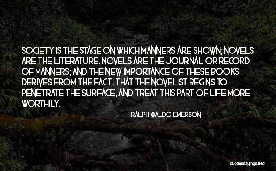 Life From Novels Quotes By Ralph Waldo Emerson