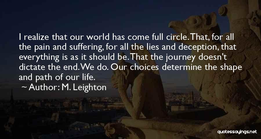 Life Full Choices Quotes By M. Leighton